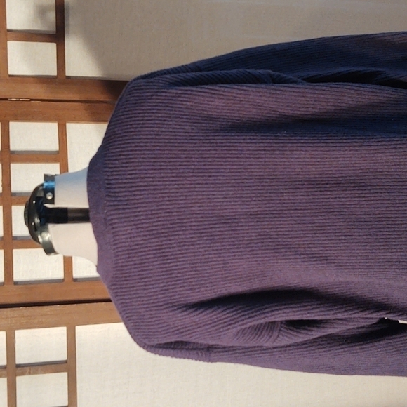 Vintage Columbia Navy Merino Wool Blend Ribbed Sweater Sz XL - Picture 6 of 10